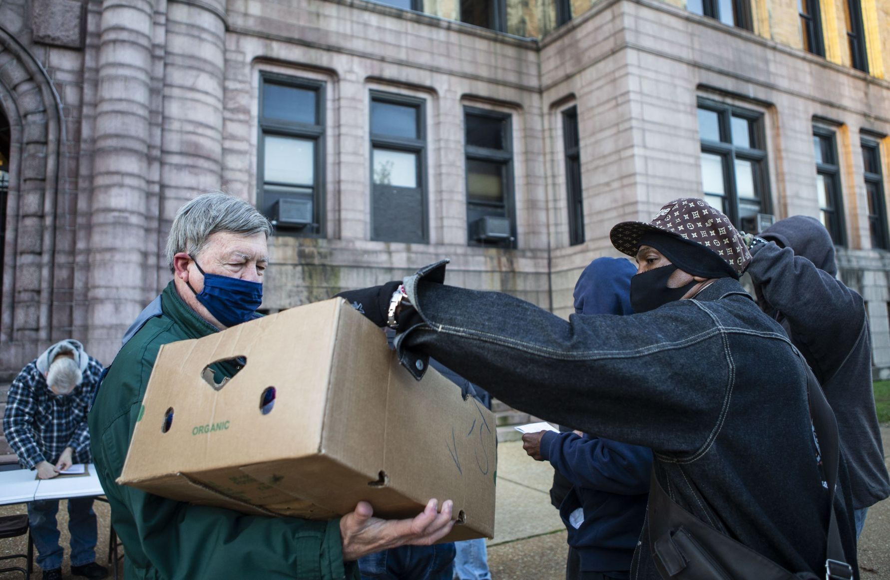 PPE and other resources distributed to the homeless at City Hall